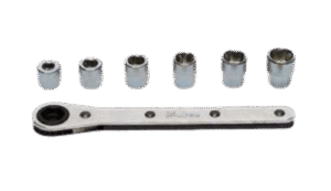 Sockets with 10mm 6-point Drive End Set Ratcheting Ring Wrench 1203