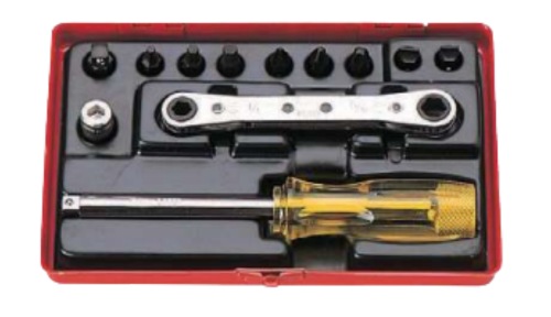 12 Pieces Bit Set Ratcheting Ring Wrench 2254M