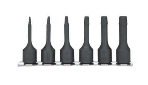 6 Pieces Socket Set on Rail RS3129/6-L60